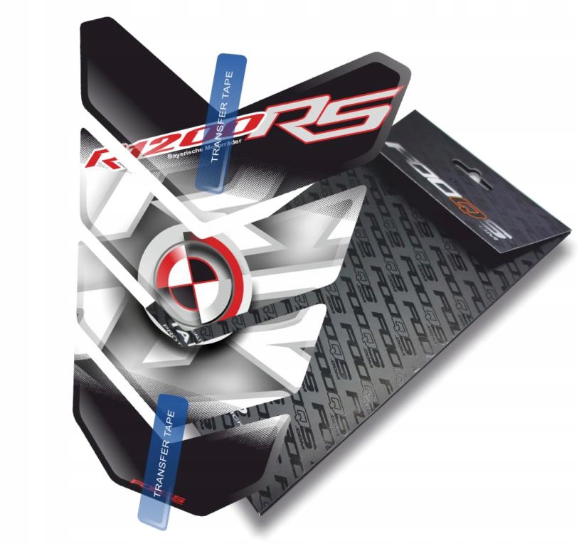 Tank-pad od firmy Fooqs pro Bmw R 1200 Rs R1200 1200RS Bílý Červený