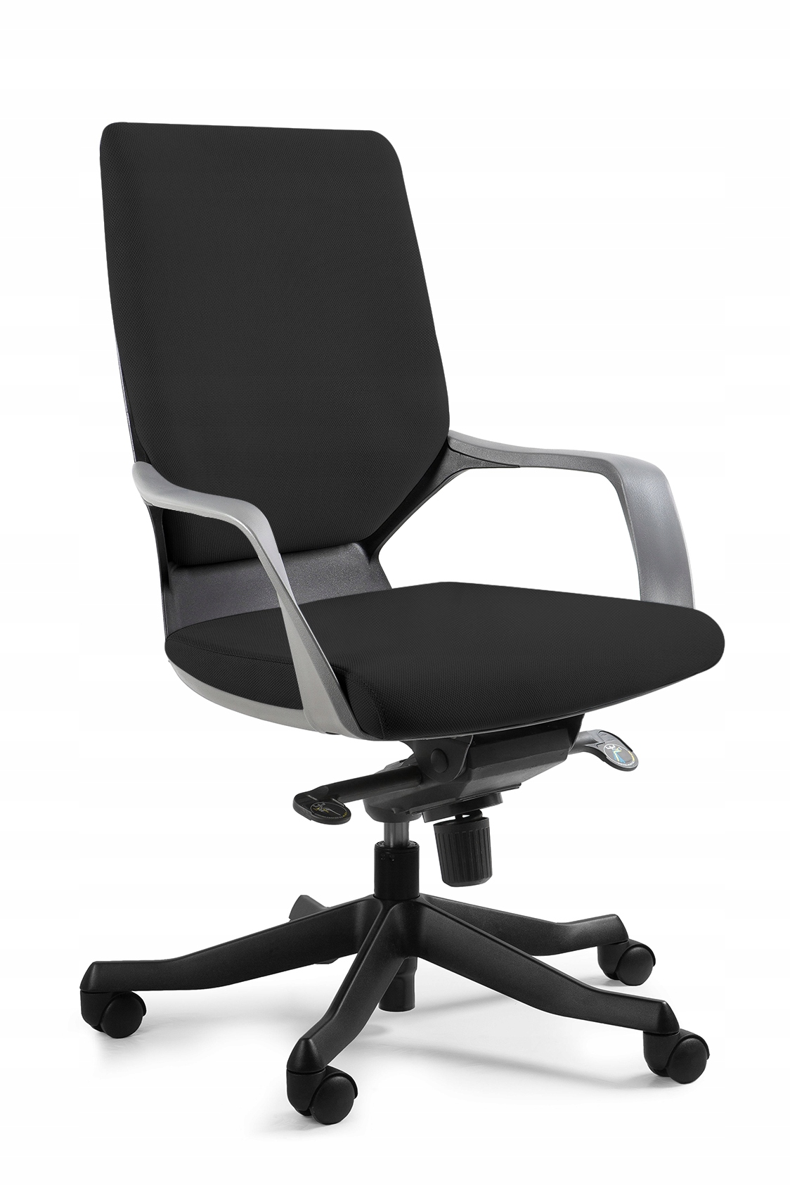 FOTEL niskie oparcie APOLLO M czarny/ BL418 unique