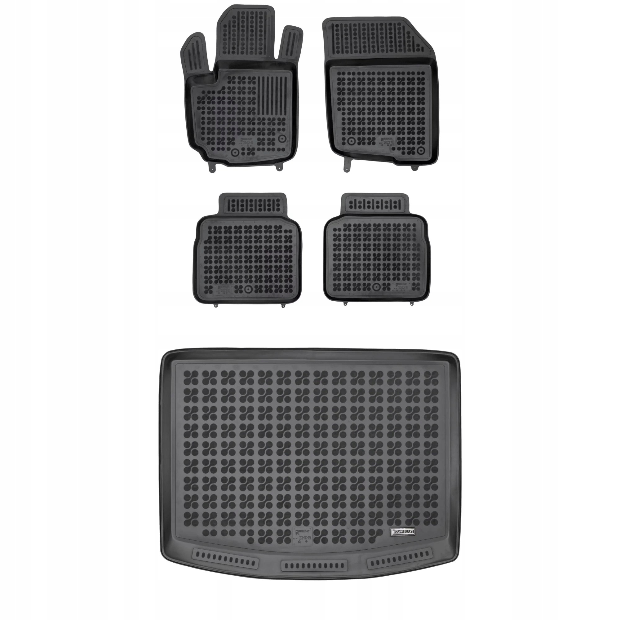 Gumová sada koberčekov a rohože Suzuki SX4 S-Cross II 2020-2021, horná podlaha