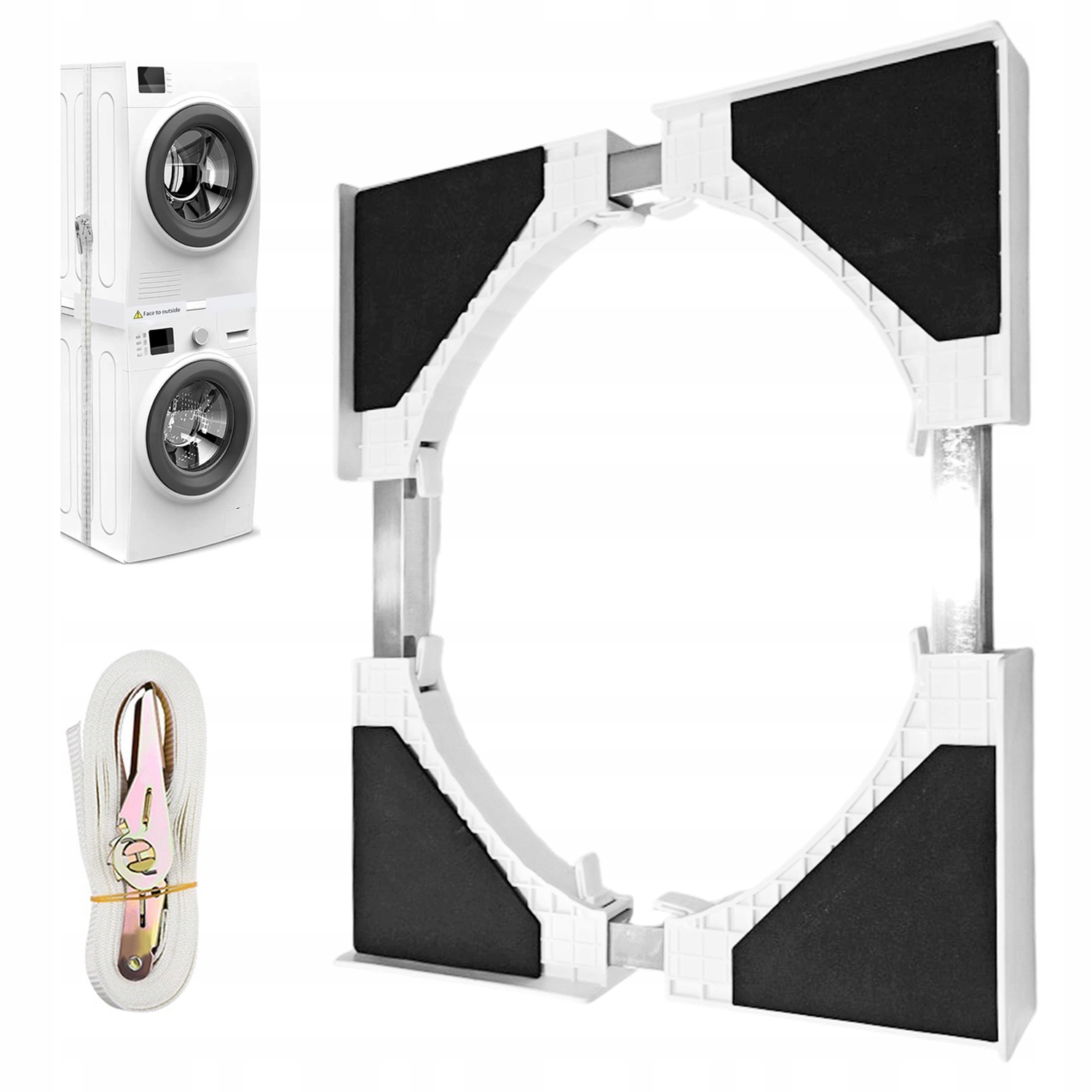 Uniwersalny Łącznik Do Suszarki Pralki Regulowana 46-66CM Antypoślizgowy