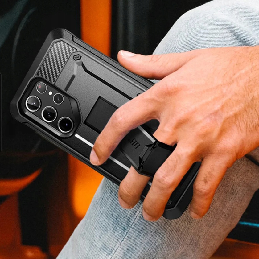 Etui pancerne do Galaxy S23 Ultra, Supcase UB Pro Rozszerzenie podstawka