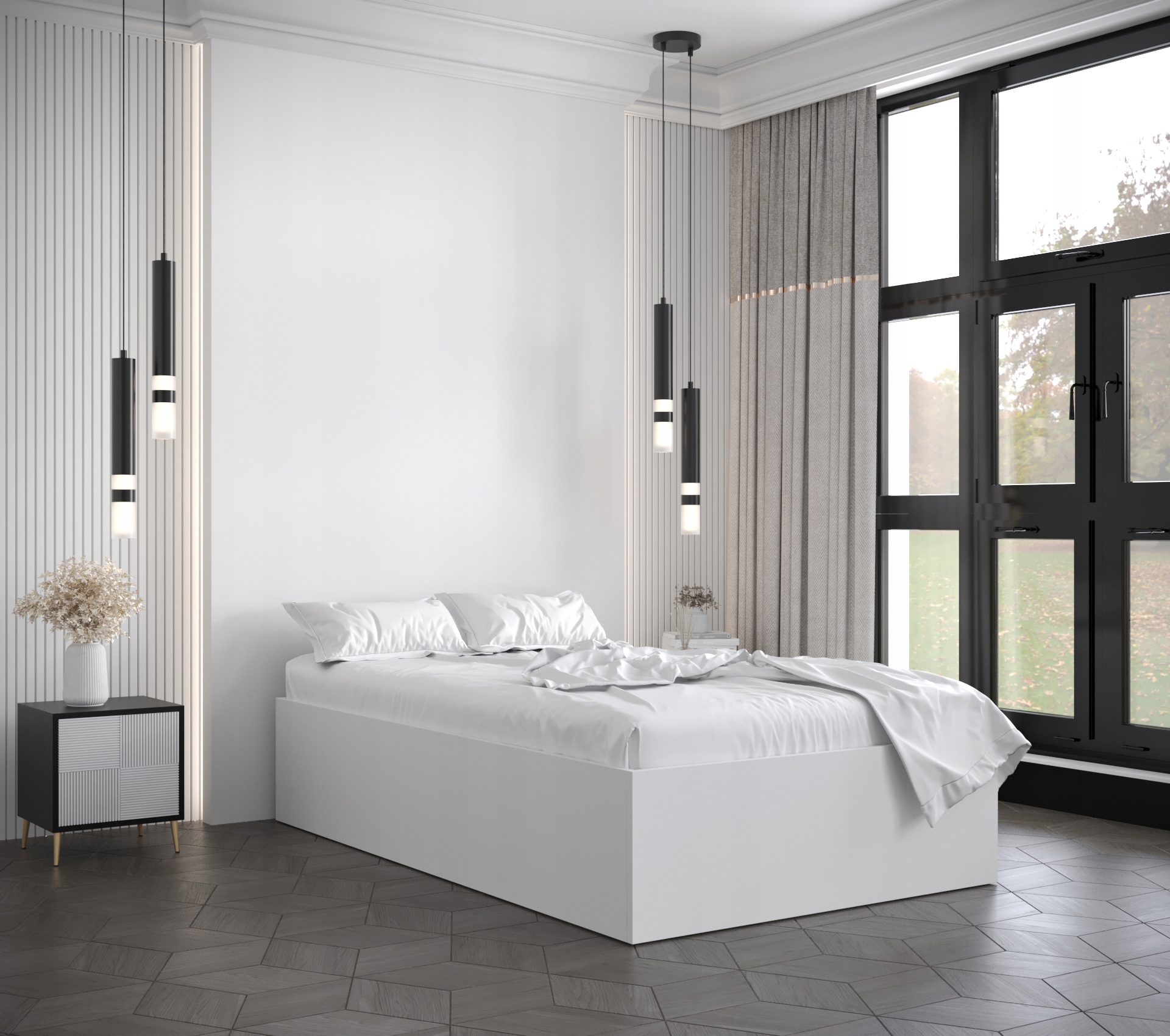 Łóżko pojedyncze do sypialni 120x200 3 kolory Kod producenta BELLA