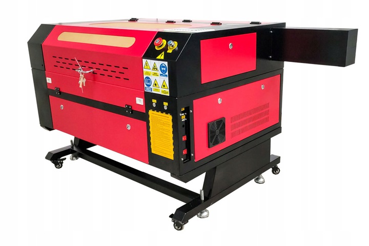 PLOTER LASEROWY LASER GRAWERKA CO2 5070 50X70 60W RUIDA RDWORKS PL CW-3000