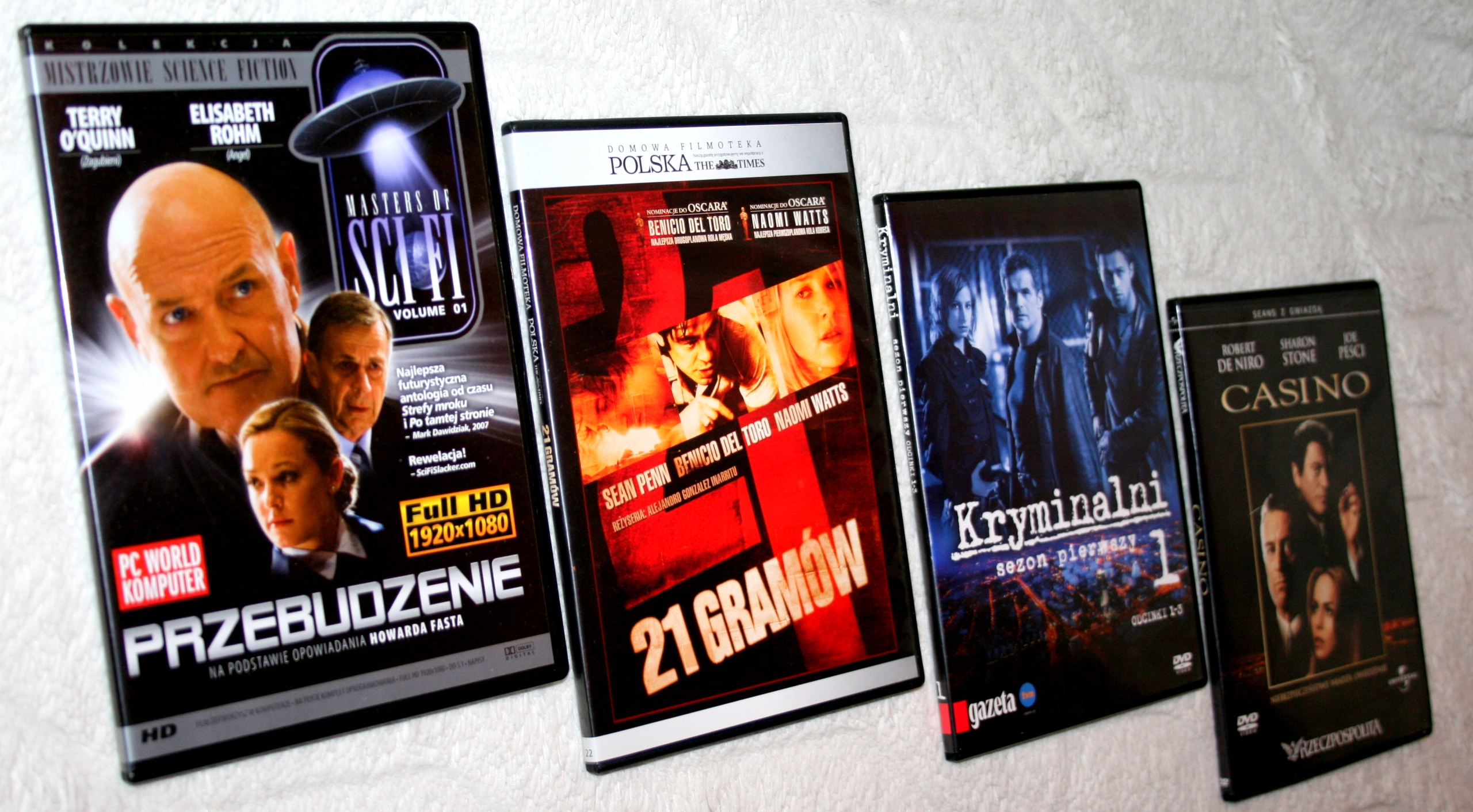 HIT ZESTAW KRYMINAŁ SCIENCE FICTION 4 PŁYTY DVD