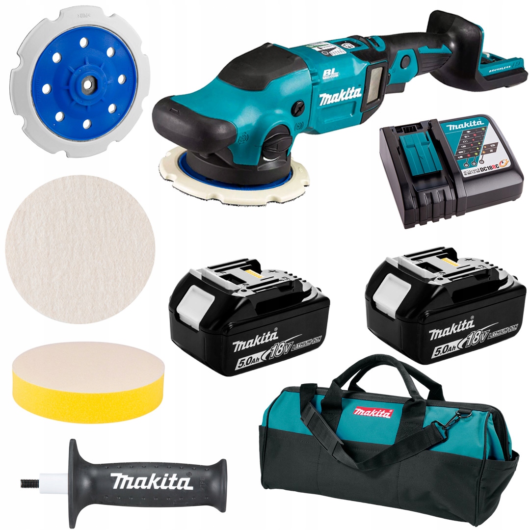 Excentrická leštička 150 mm 2x5 Ah Makita DPO600RTE