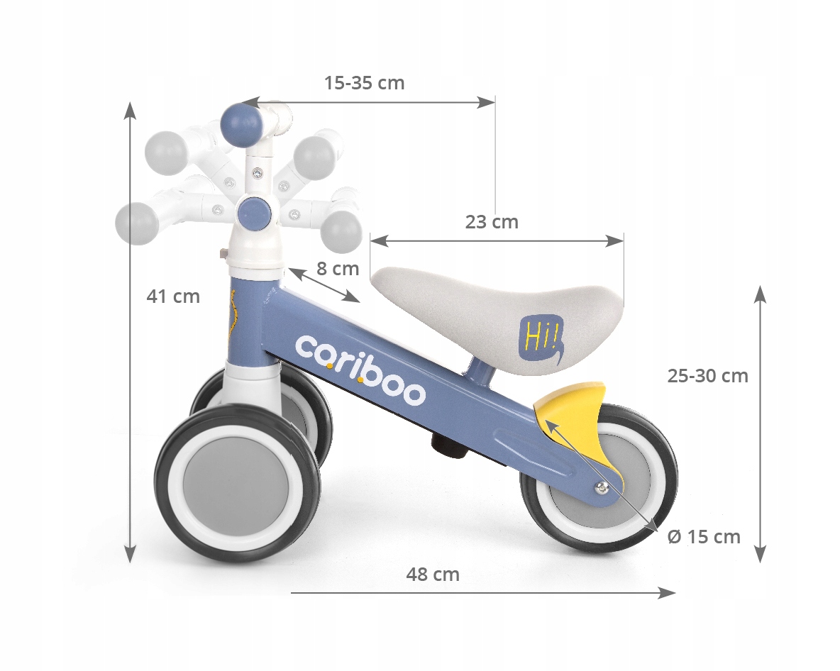 PREZENT DLA 2 LATKA NA URODZINY ROWEREK BIEGOWY CHODZIK JEŹDZIK ODPYCHACZ Kolor inny