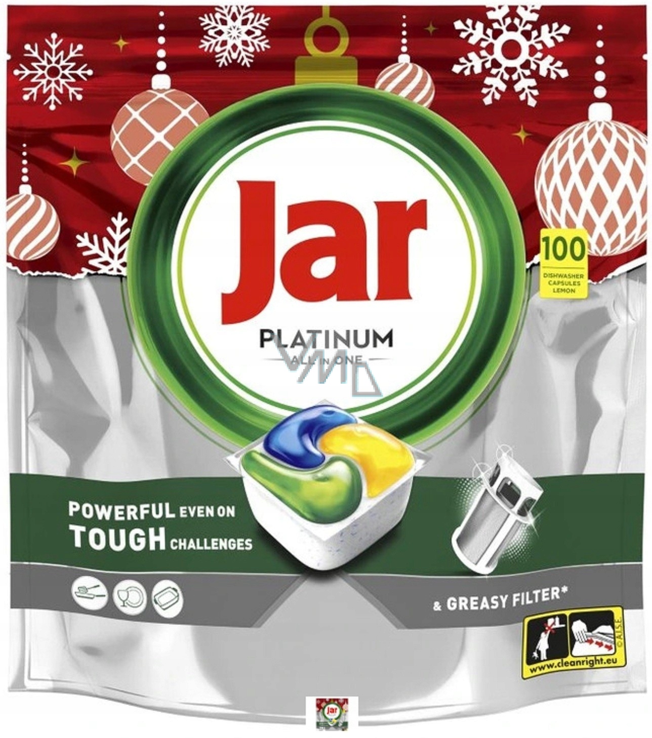 Levně Jar Platinum All in One Yellow Kapsle do myčky 100 kusů