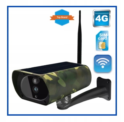 KAMERA SOLARNA GSM 4G LTE NA KARTE SIM MORO KOLOR