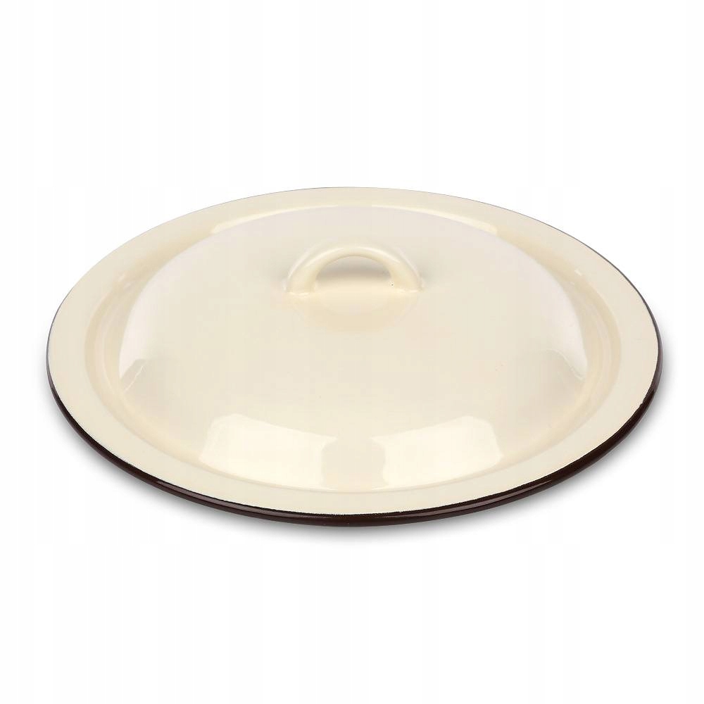 

Pokrywka patelni garnka Emaliowana kremowa 24 cm