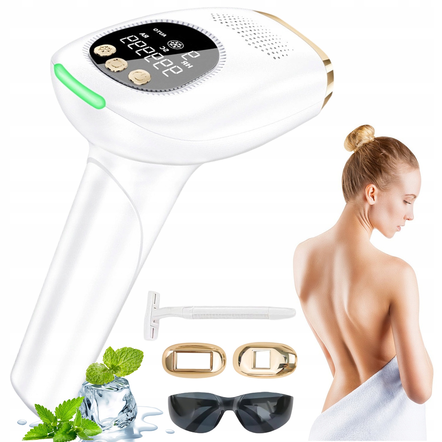 Ipl epilátor Bezbolestný Na Obličej Bikin Nohou, Omlazení, Dárek