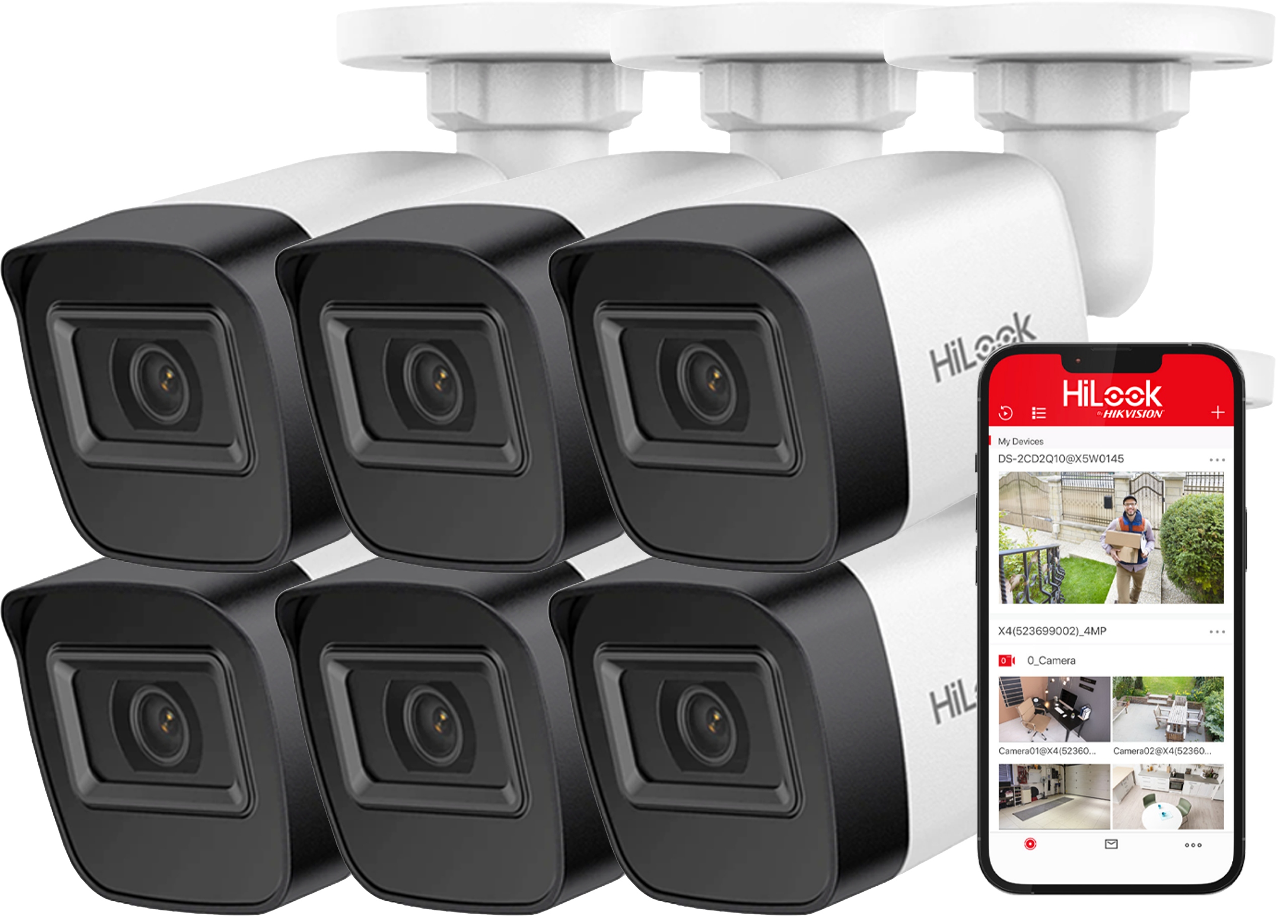 Vonkajšia kamera x6 Ip 4MPx IR20m PoE IPCAM-B4-P HiLook od Hikvision PoE