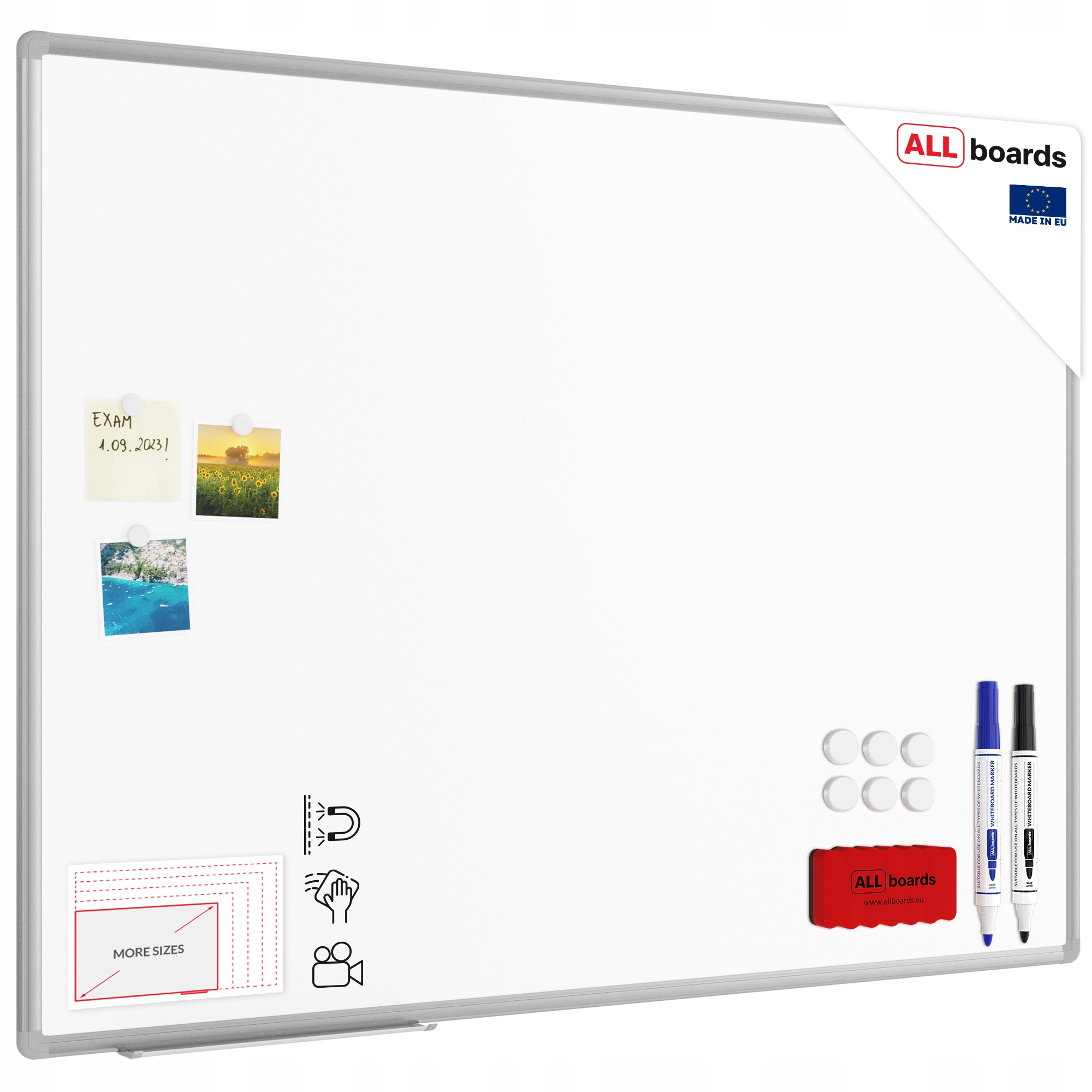 Ceramiczna tablica magnetyczna 120x90cm dla szkól gratisy