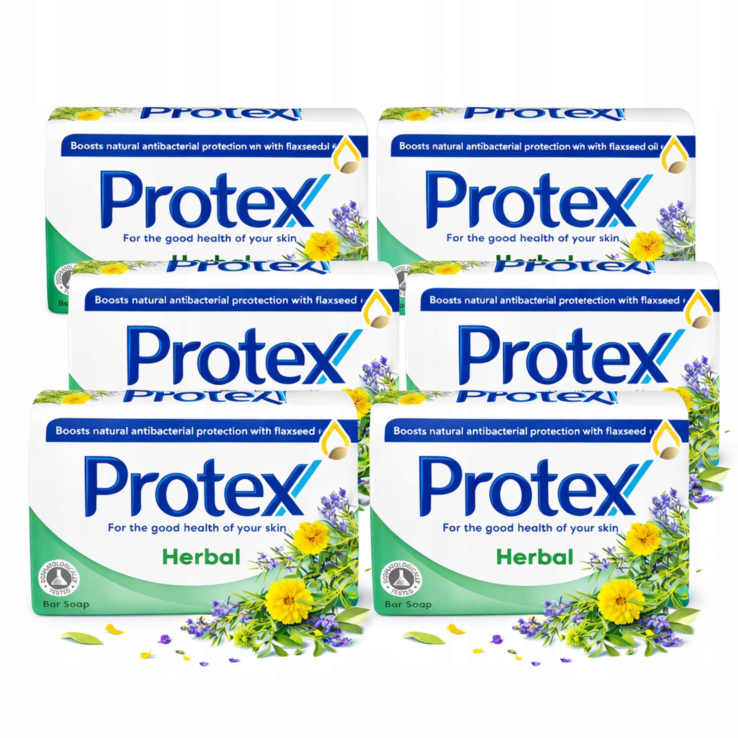 6 x Protex Herbal Antibakteriální tuhé mýdlo 90 g – ochrana pokožky