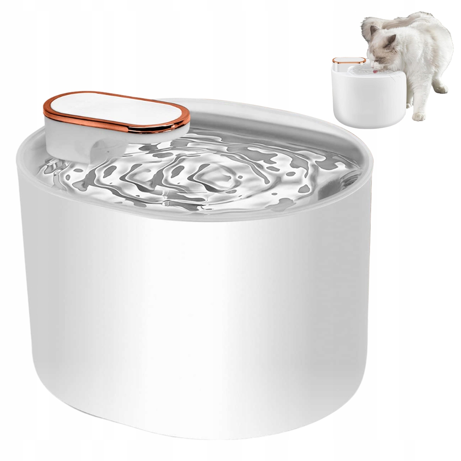 Levně Automatická napáječka Fontána pro kočky Psa Miska Tichá napáječka 3L