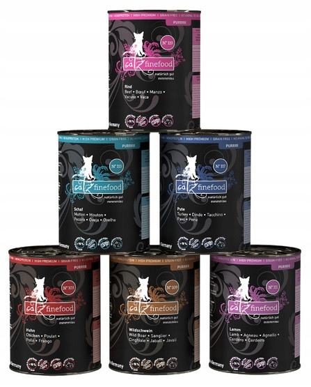 Levně Catz Finefood Purrrr Collection I plechovky multipack 6x400g
