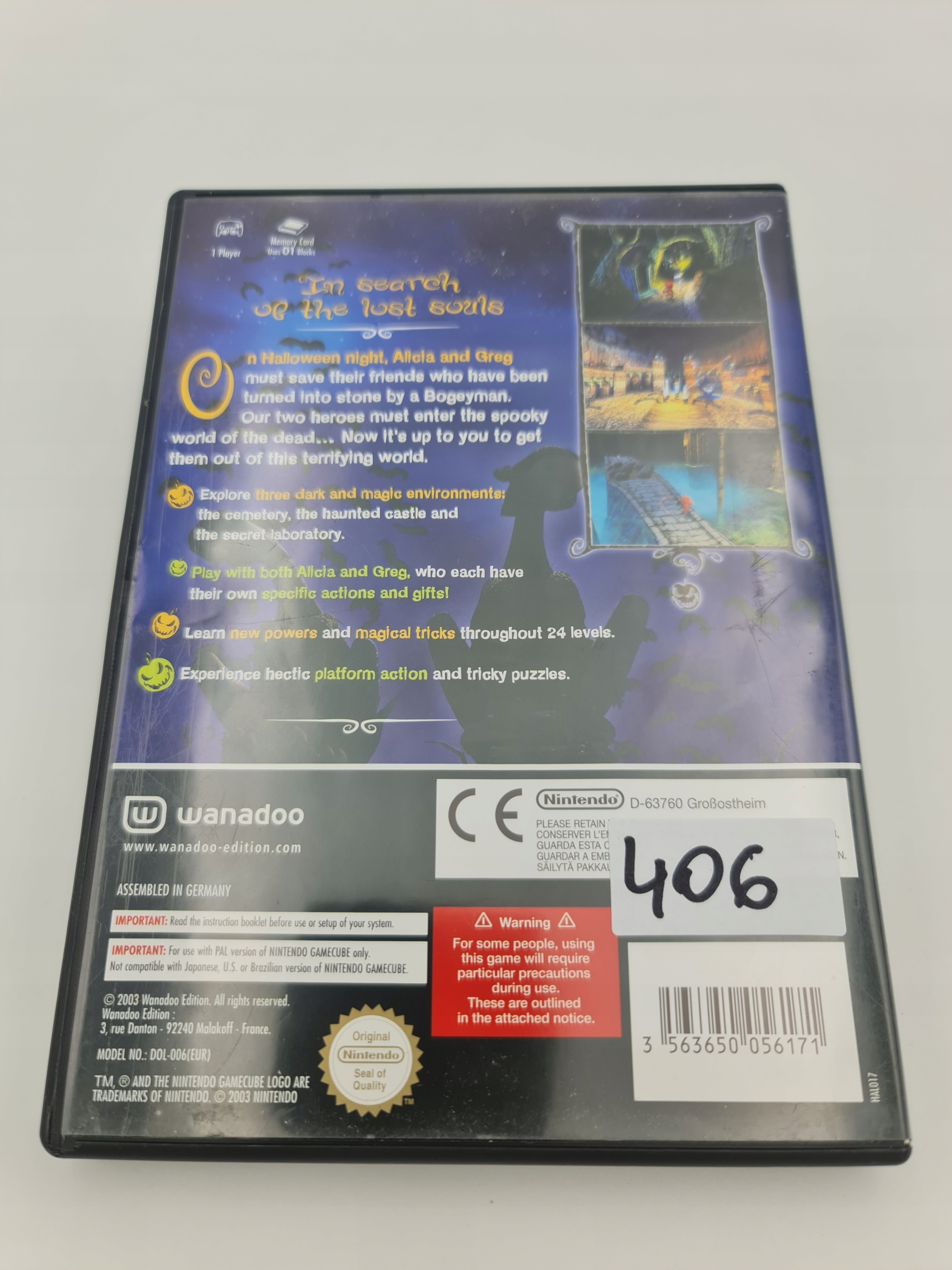 NINTENDO GAMECUBE CASTLEWEEN Platforma Nintendo GameCube