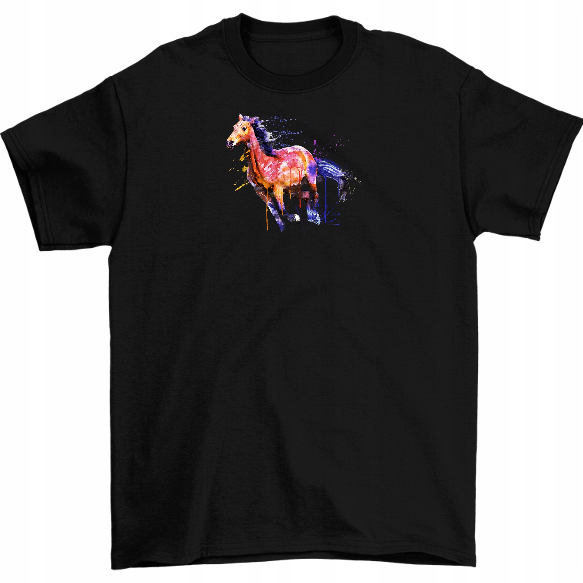 

Koszulka Koń Kwiaty Czarna 4 XL