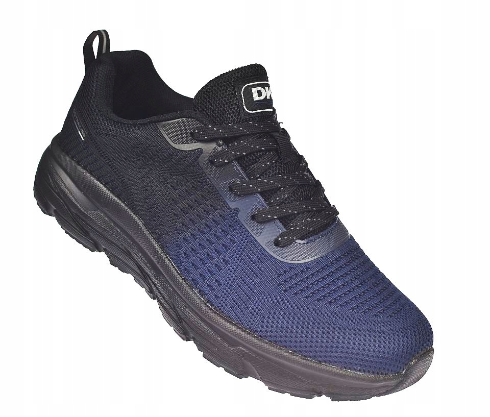 Sportovní obuv Dk VB17180 černo-granátové síťované pánské tenisky vel