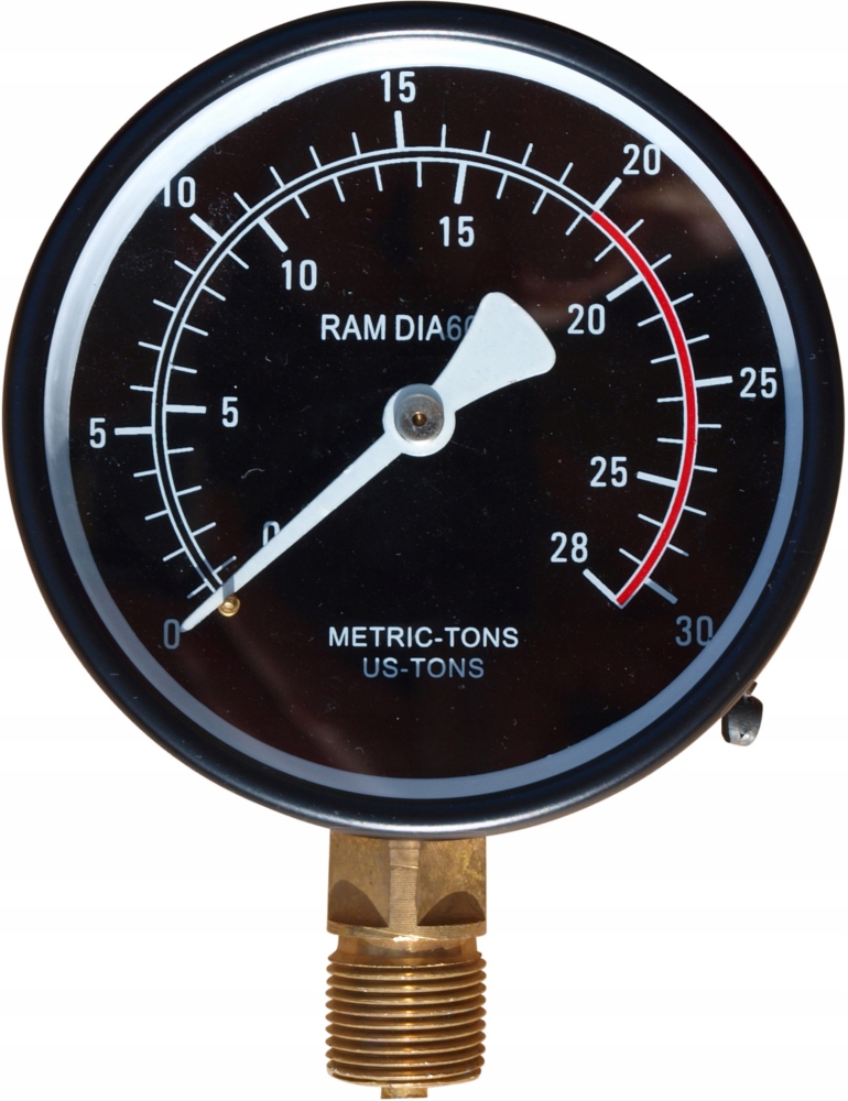 POMPA PODWOJNA SILOWNIK 20T Z MANOMETREM PRASA Producent code 20T SET