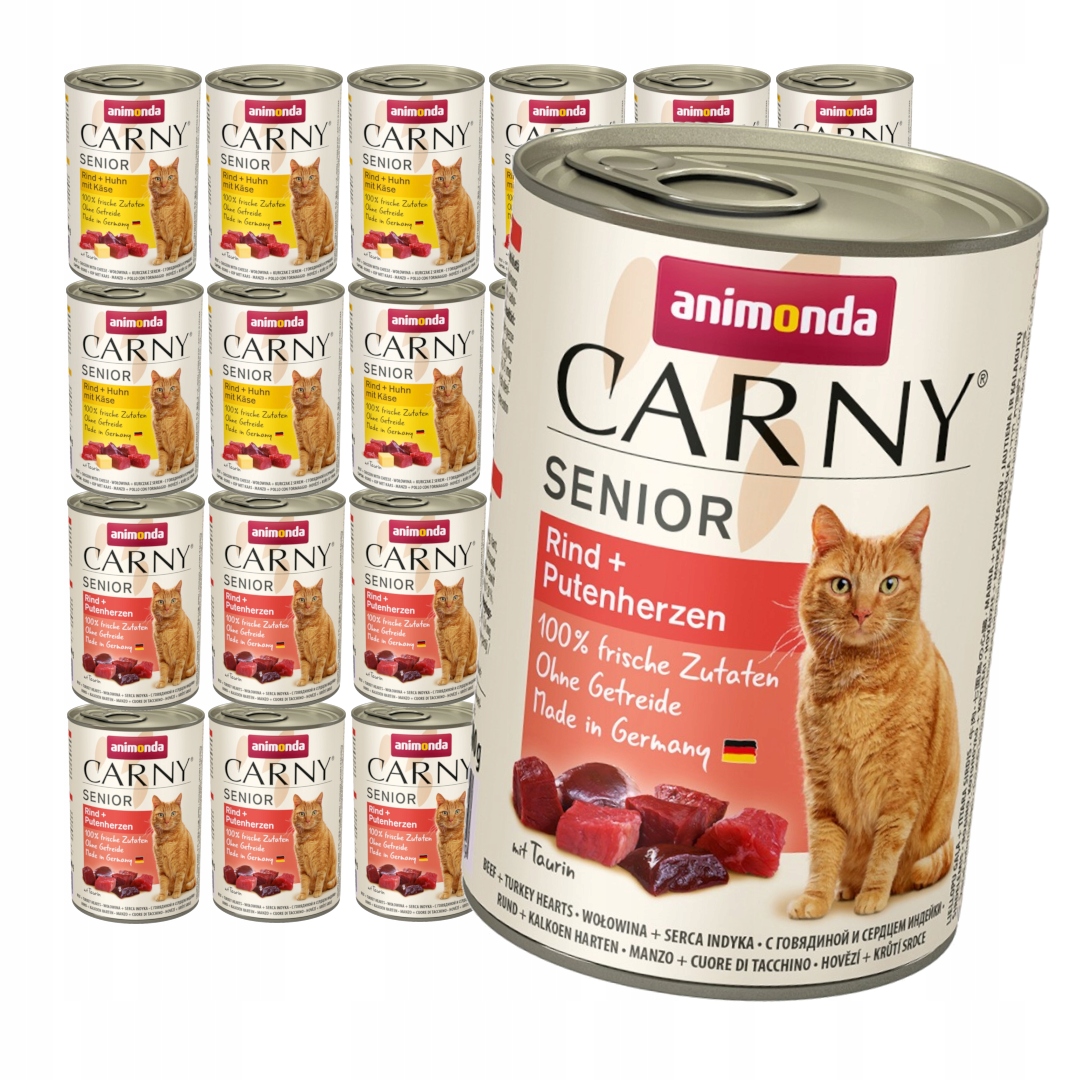 Levně Animonda Carny Senior 24x400g Mokré Krmivo Pro Kočky Mix Kuřecí hovězí maso
