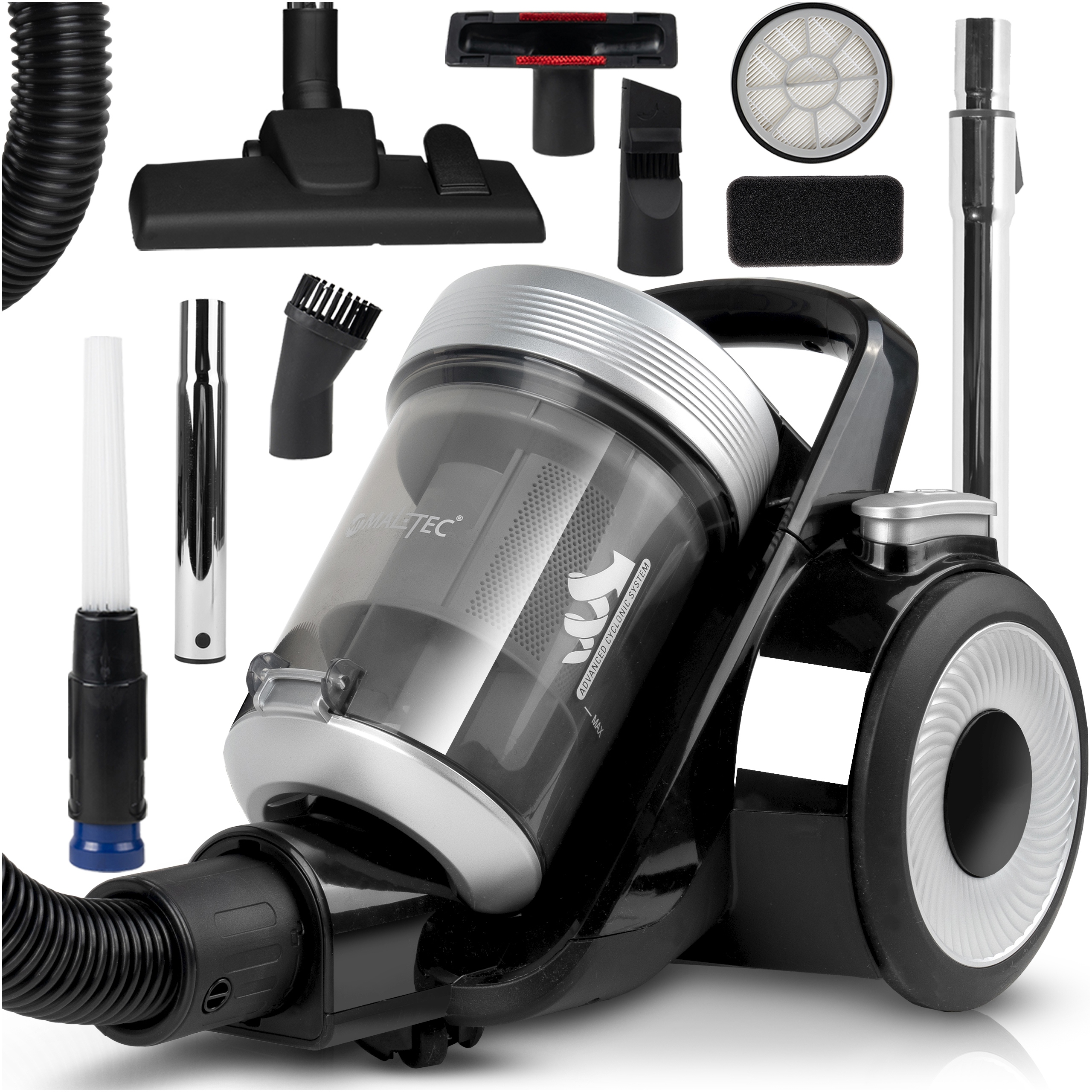 Vysavač Bezsáčkový Cyklónový Domácí Hepa 12v1 Malý Silný Lehký