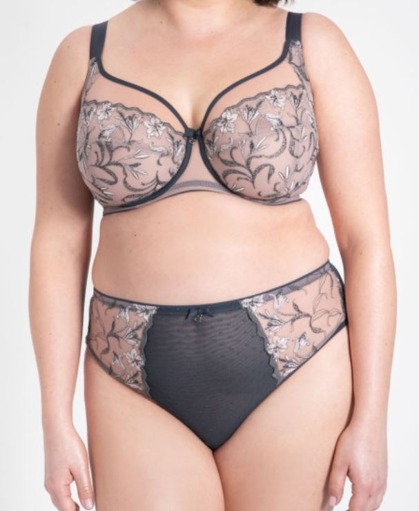 Kalhotky Samanta Eliza B400 grafitová M