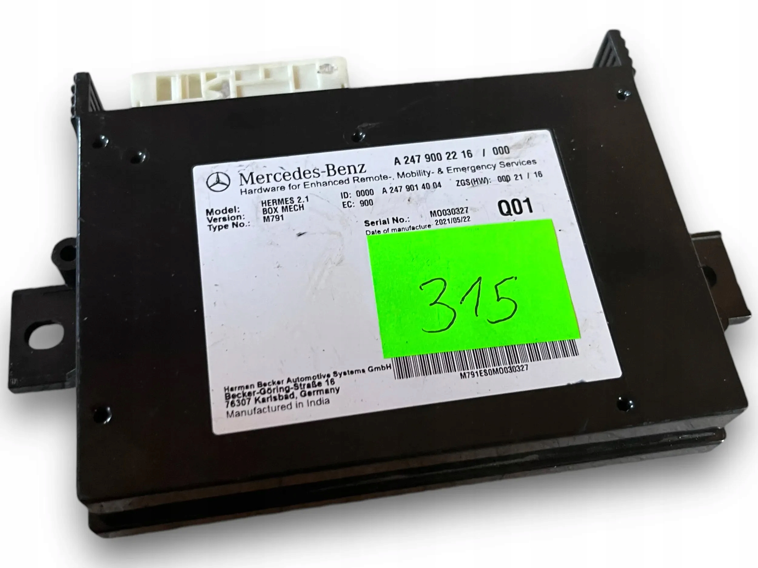 MERCEDES W247 control unit TELEMATIK 2479002216 @M
