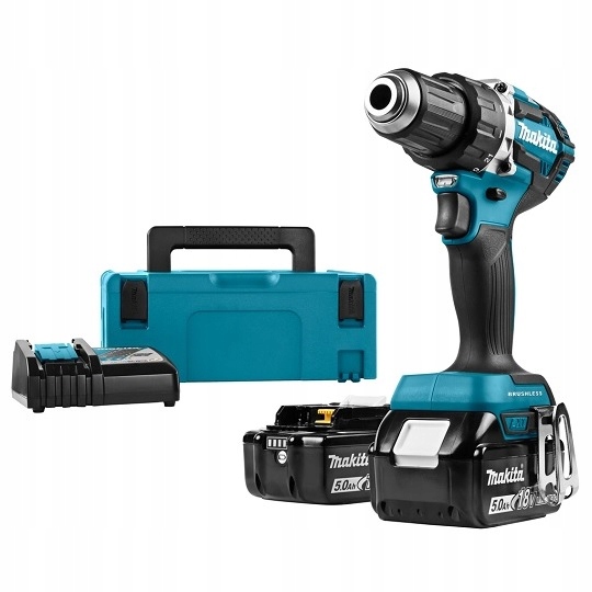 Makita 2-BIEGOWA Wiertarko Wkrętarka 18V Li-ion 2 X 5AH Kufer Ładowarka
