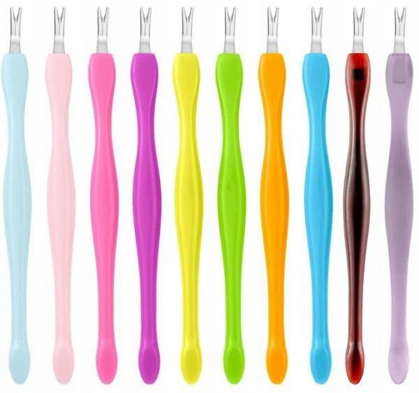 10x Nożyk Do Wycinania Skórek Trymer Radełko Kolor