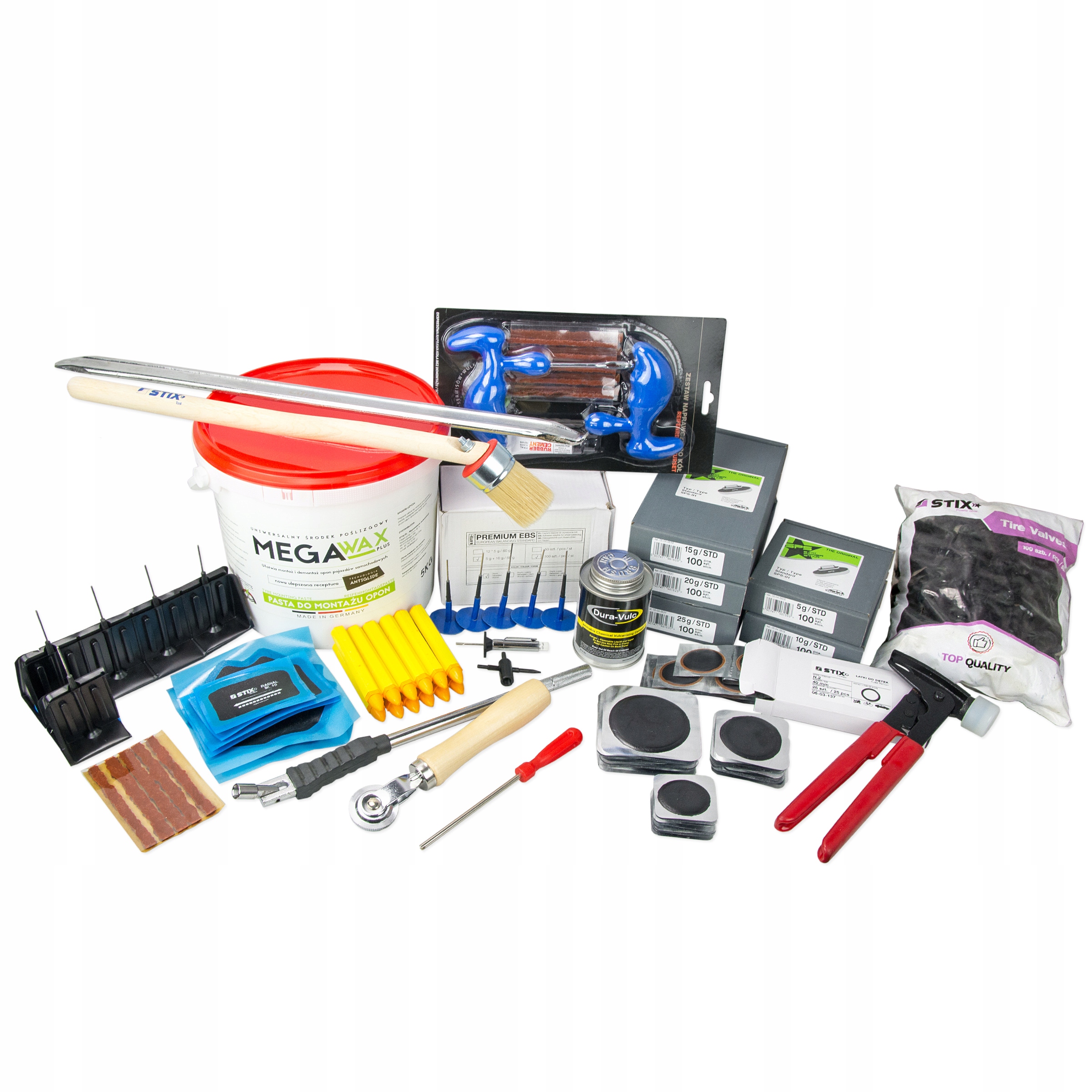 Sada Pro Vulkanizátor Pro Opravu A Výměnu Pneumatik Kol Č. Závaží Záplaty