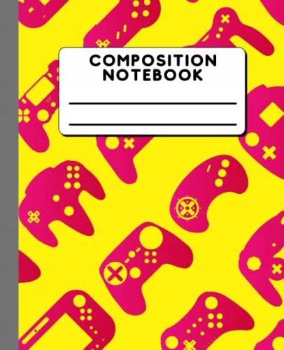 Diaries, Shyne Composition Notebook: Video Game, Game Controller, Gamer, Ga