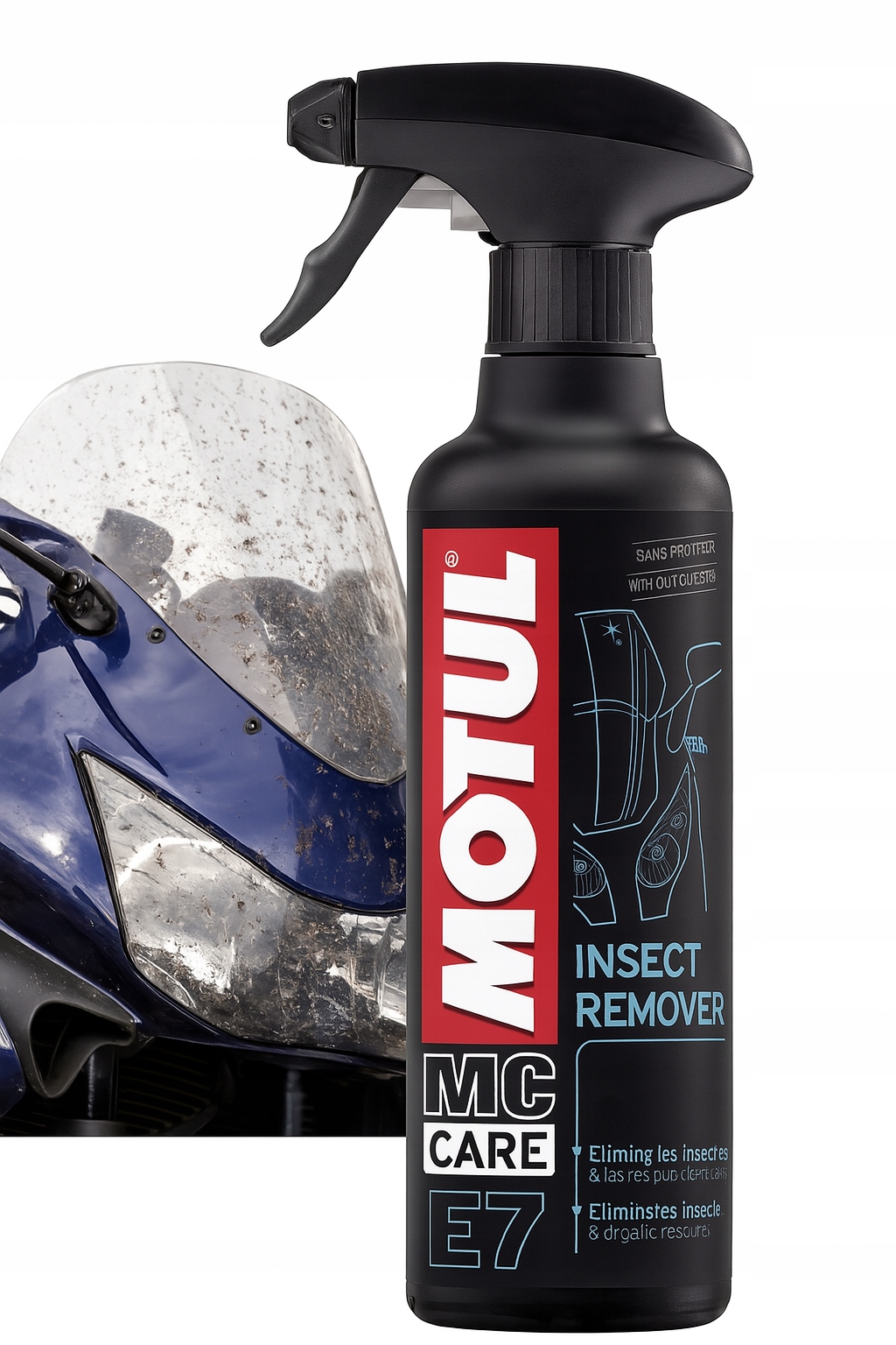 Środek do usuwania owadów Skuteczny Motul E7 Insect Remover 400ml
