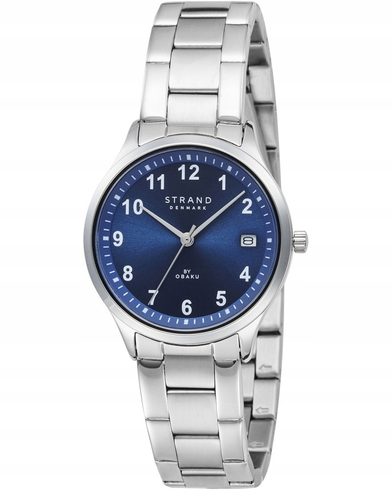Nové originální dámské hodinky Strand by Obaku S743LDCLSC stříbrné