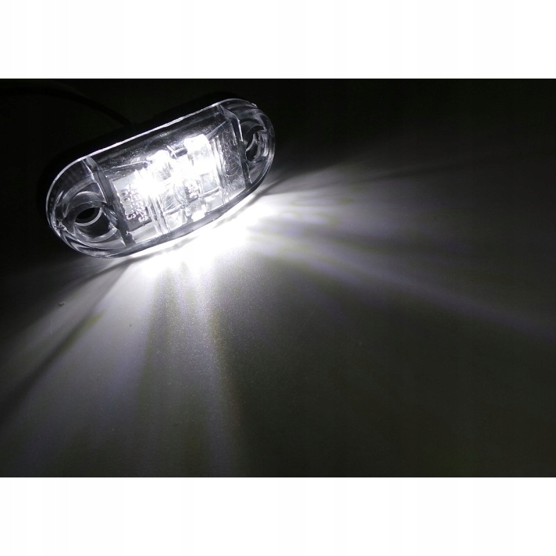 Lampa obrysowa 2 LED 12-24V Biała Numer katalogowy części 1055