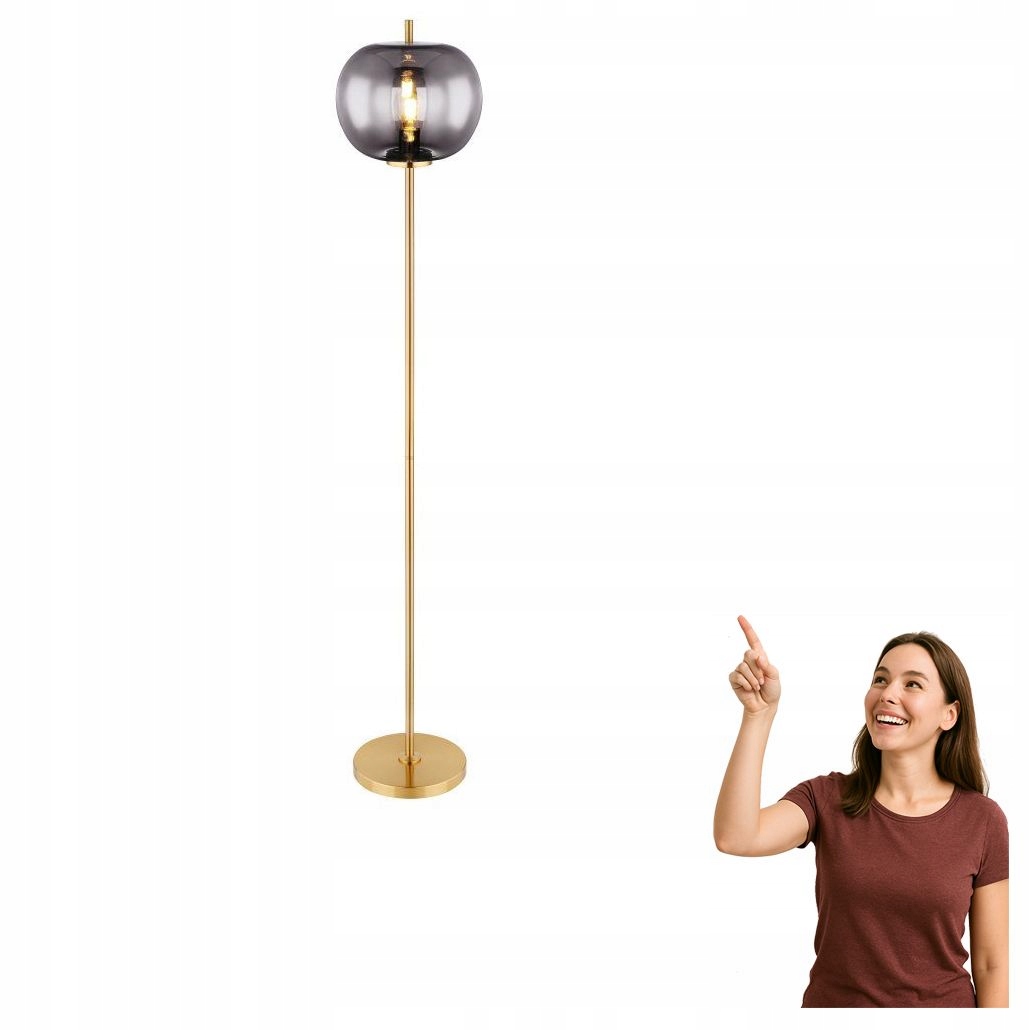 Podlahová lampa Blacky I 15345SMM Globo