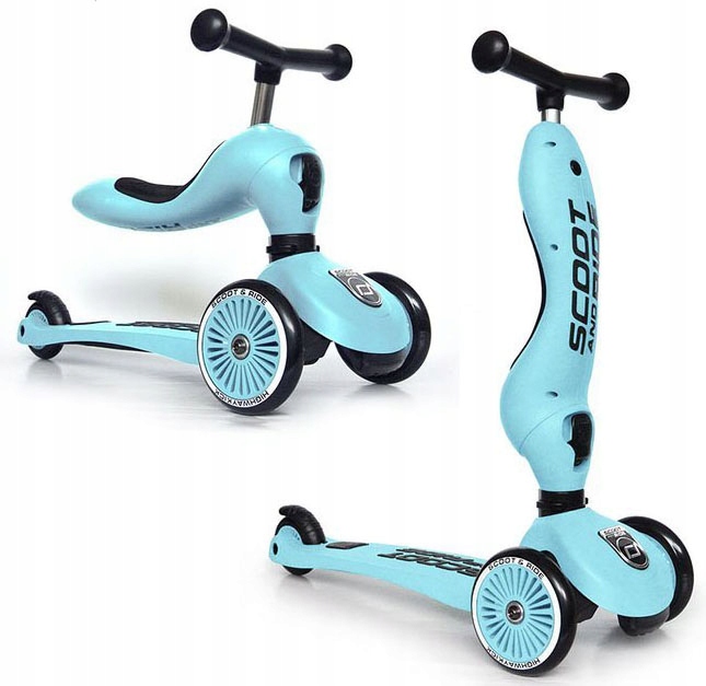 Hulajnoga Trójkołowa Scoot & Ride Jeździk Blue