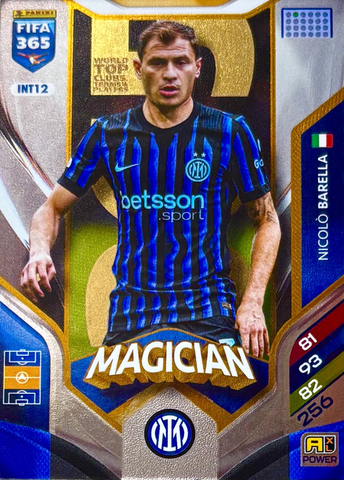 Panini Fifa 365 2026 Power Magician INT12 Nicolo Barella Inter