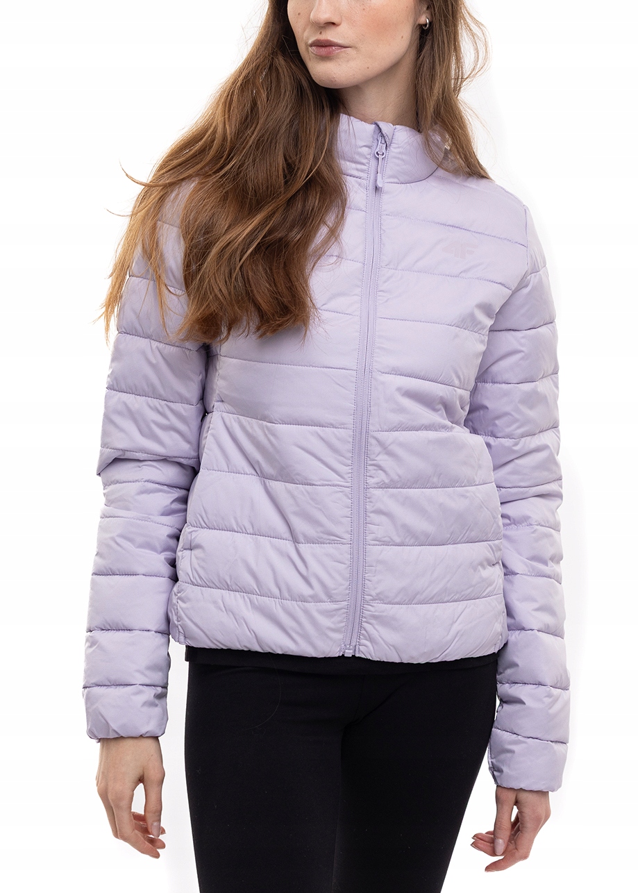 Dámská 4F péřová jarní přechodová bunda bez kapuce Slim Sportovní M