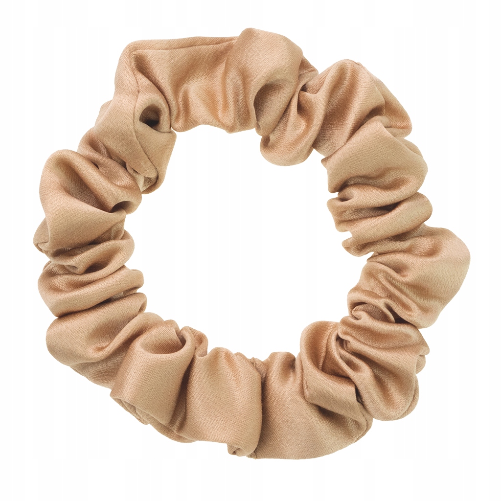 

Mała jedwabna gumka do włosów złota