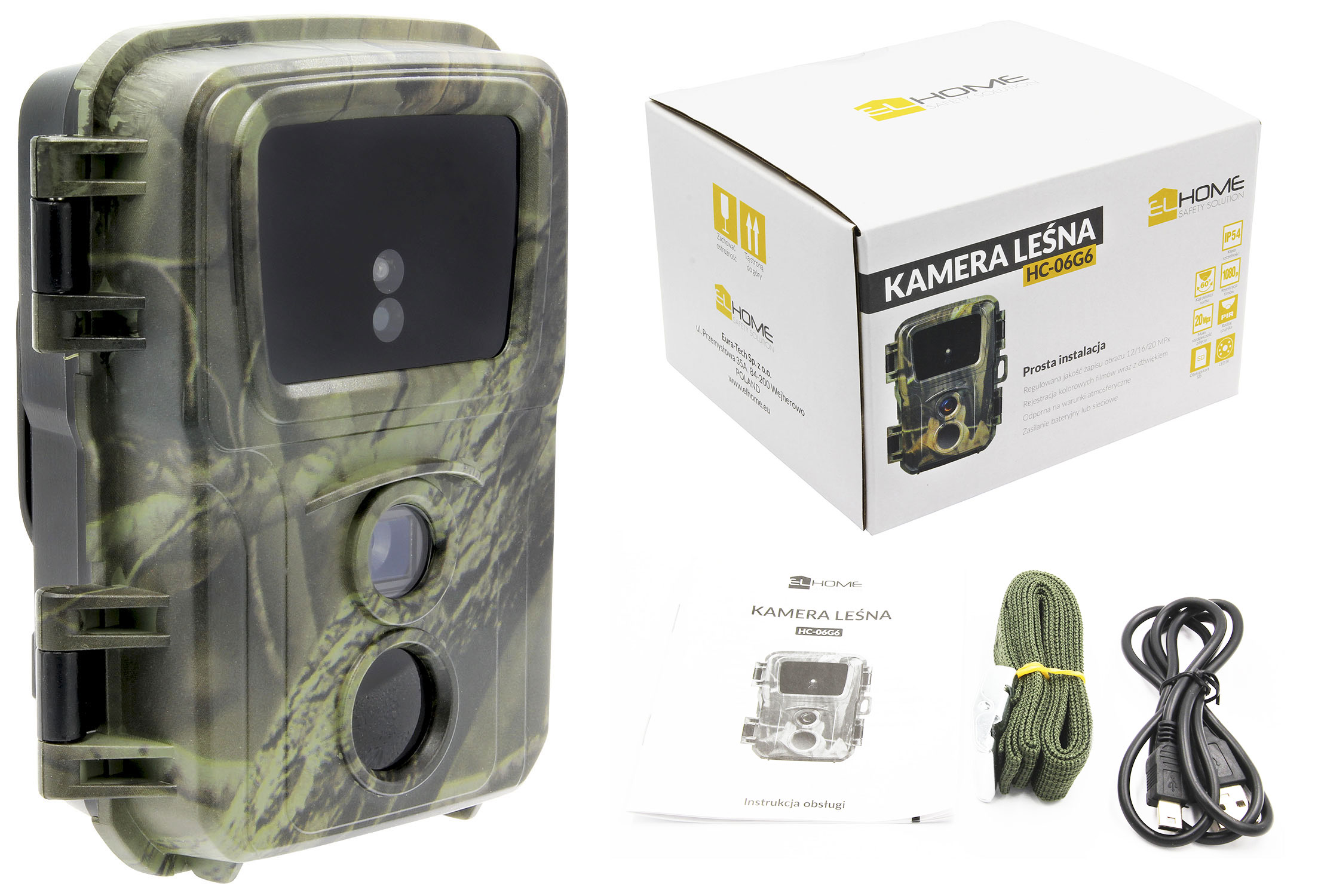 Fotopułapka Kamera Leśna Full Hd HC-06G6 16 Mpx-Zdjęcie-0