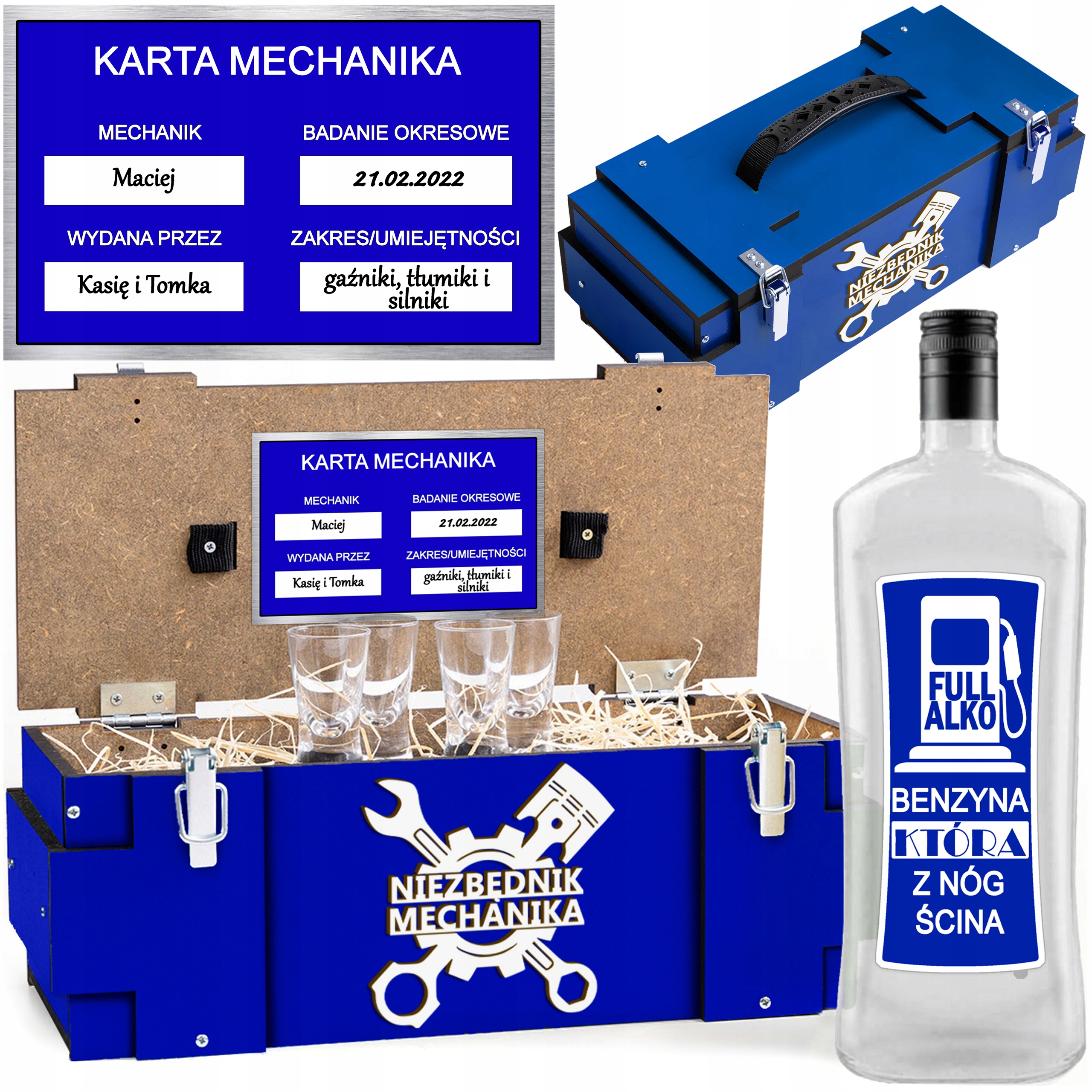 dla Mechanika Taty na 18-99 urodziny Skrzynka Ojca Faceta Chłopaka