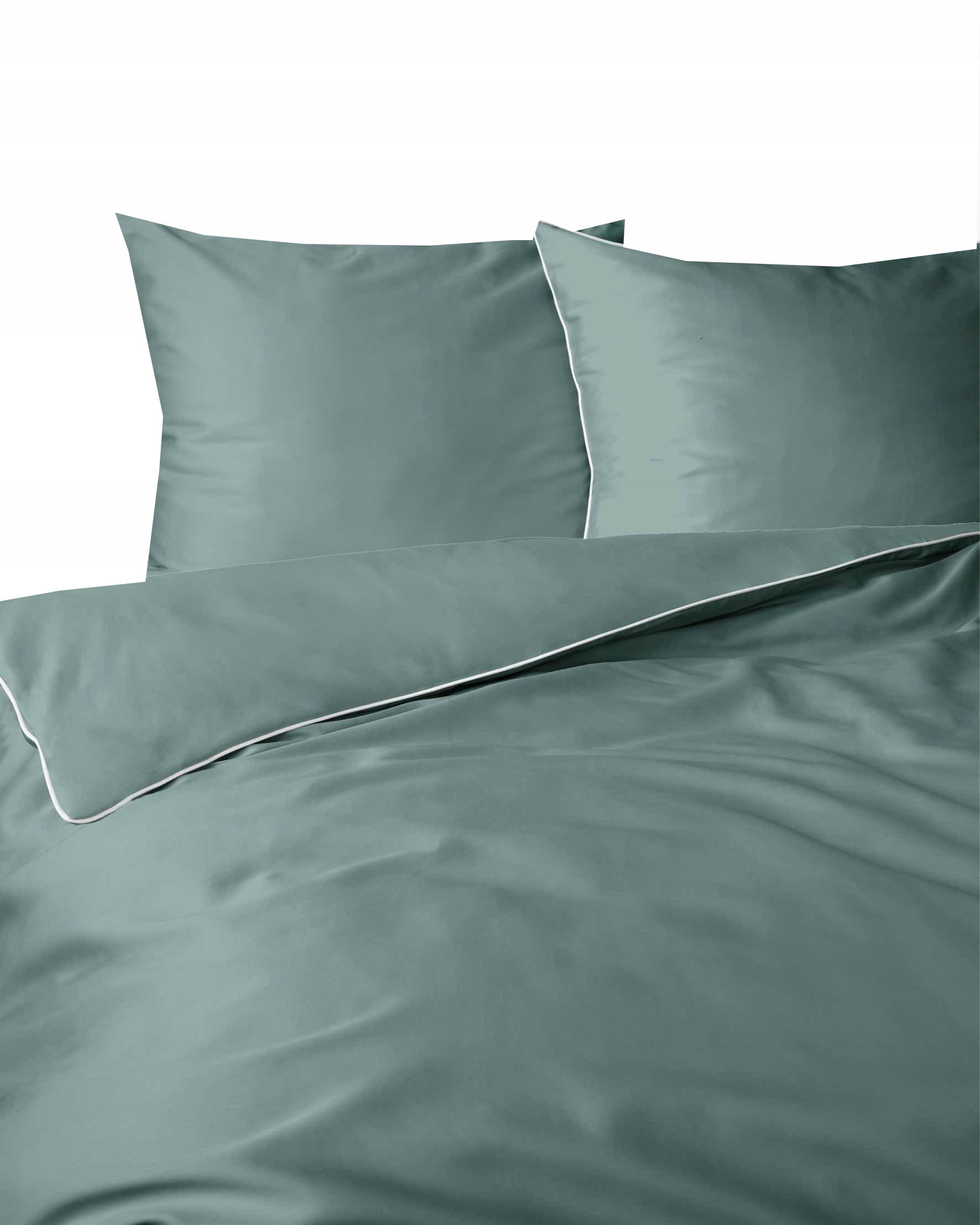 Povlečení 160 x 200 cm Makosatina Pure, luxusní, s lemováním, barva Mint
