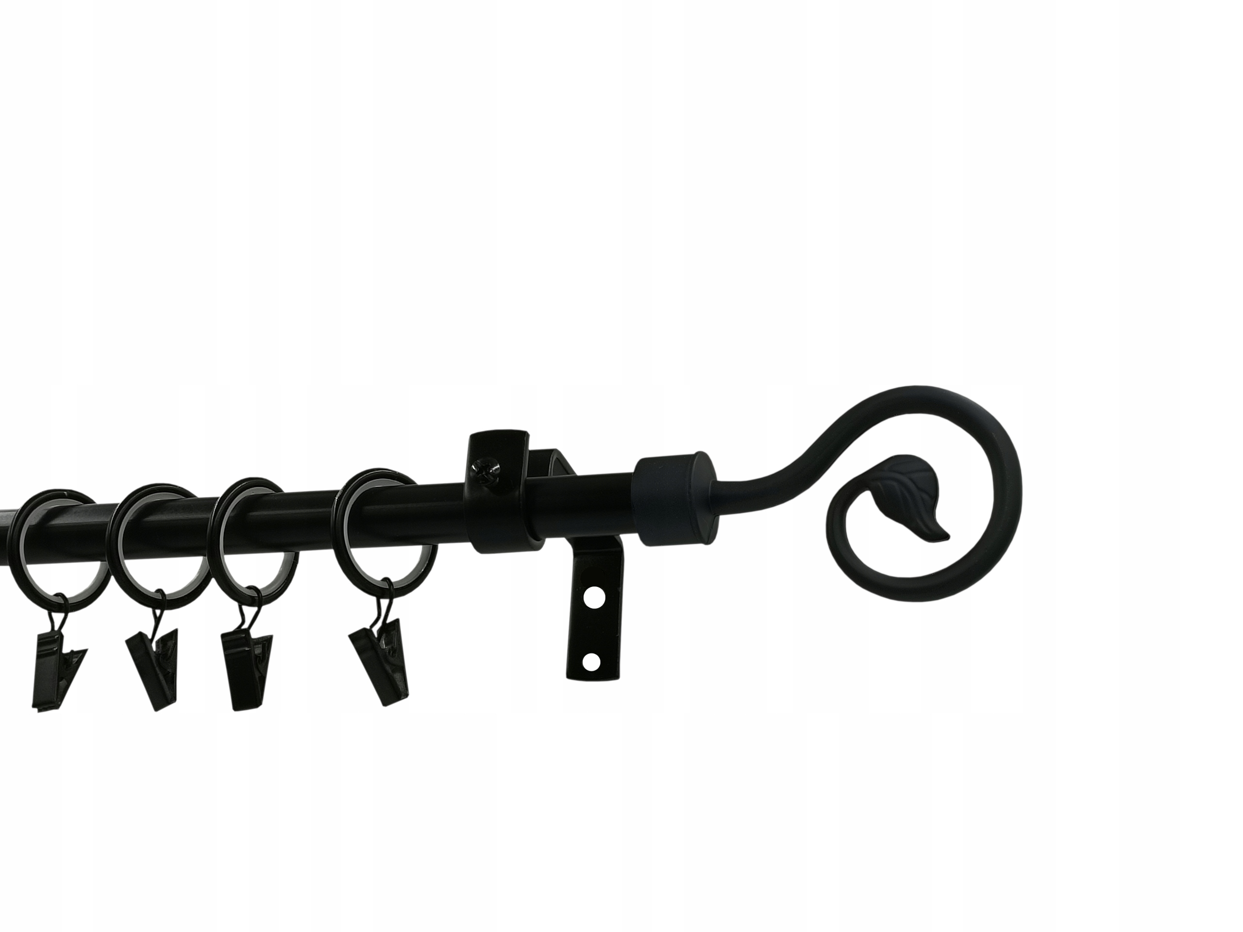 KARNISZ LOFT 16mm CZARNY 240cm cichy SPIRALKA Rodzaj karnisza pojedynczy