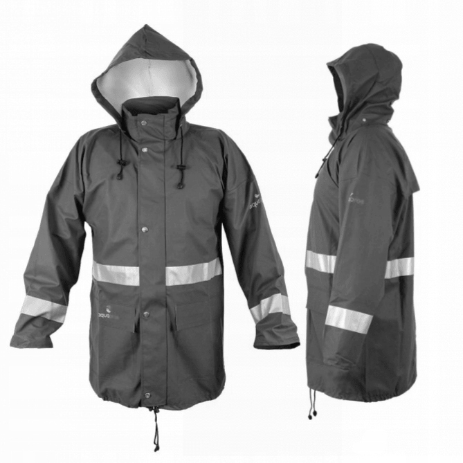 Wodoodporna Kurtka Przeciwdeszczowa Z Kapturem Model 4090 Pros SZARY/54-L