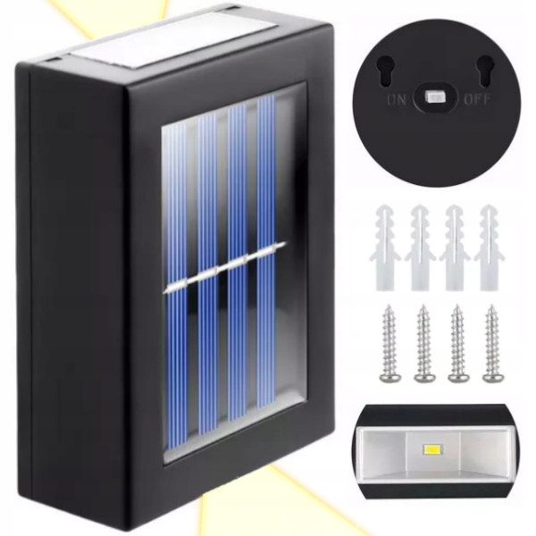 LAMPKI SOLARNE OGRODOWE LAMPA SOLARNA KINKIET