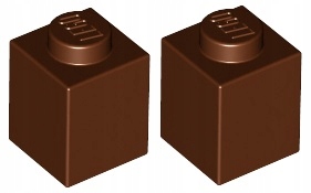 

Lego Klocek 1x1 Brązowy (3005/4211242) x2