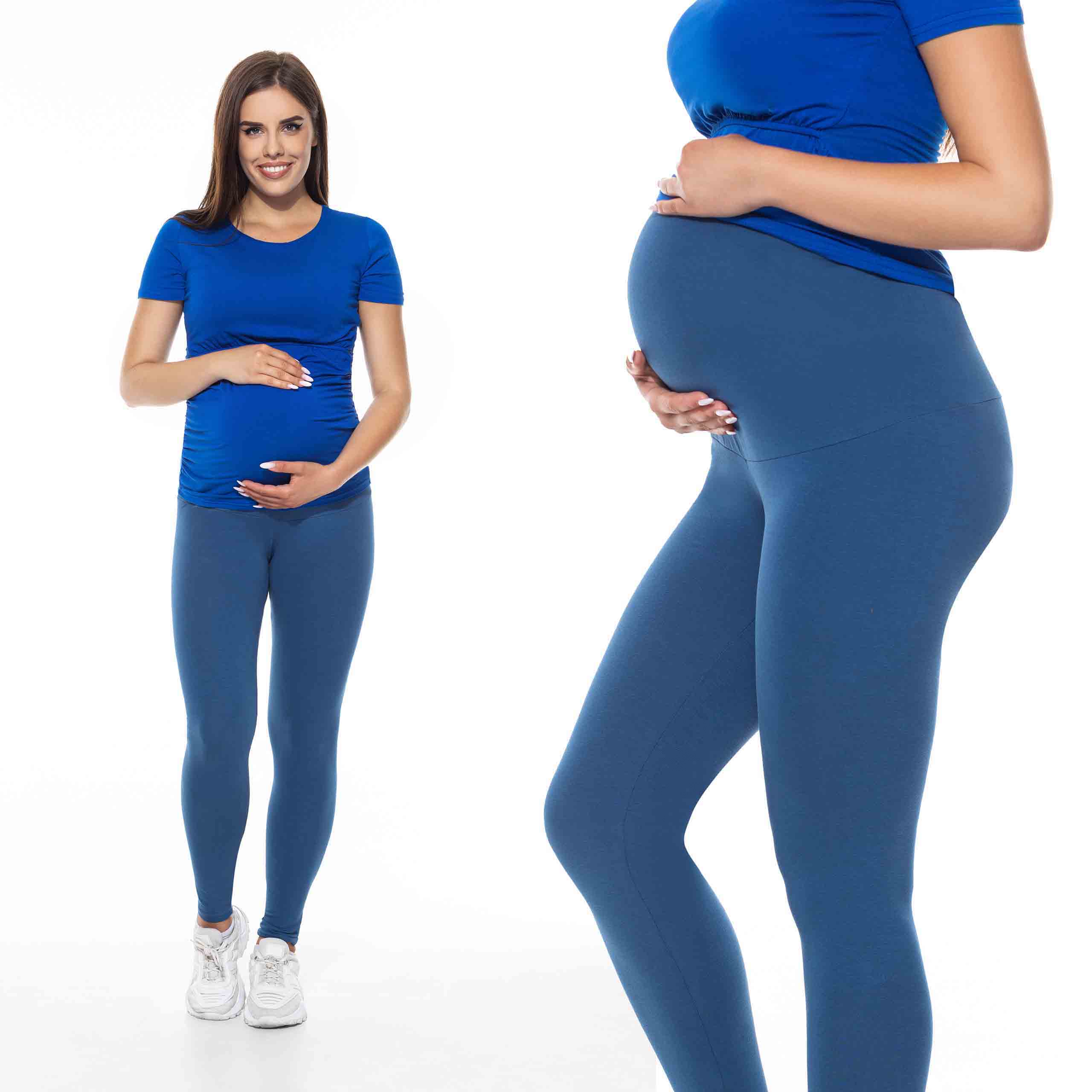 

Getry Legginsy Ciążowe panelem polskie XXL jeans