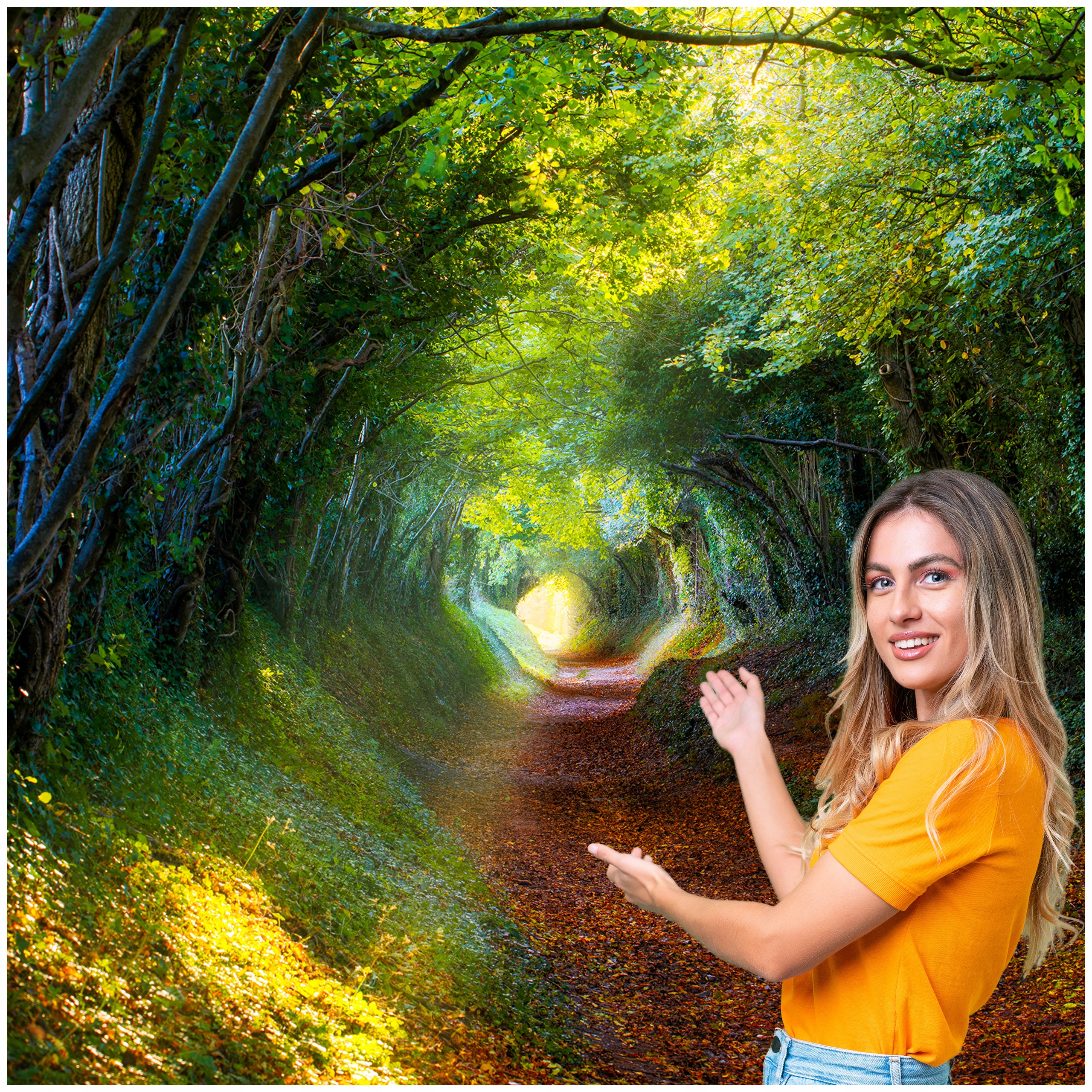 Fototapeta 3D Obývací Pokoj Ložnice Les Stromy Slunce 490x280 P08F