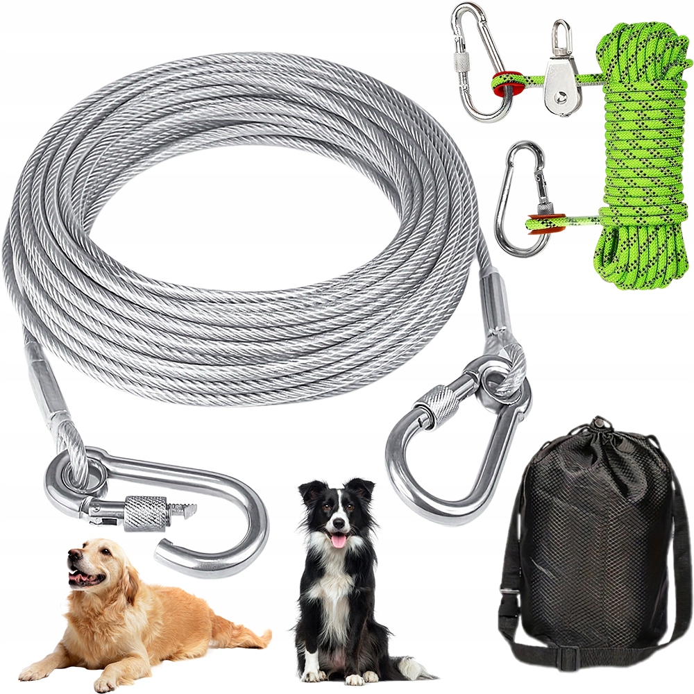 Levně Linka Na Běhání Se Psem 15 M Vlek 3 M, Systém Zahrada Kemp