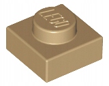 

Lego 3024 płytka 1x1 dark tan 1 szt Nowy